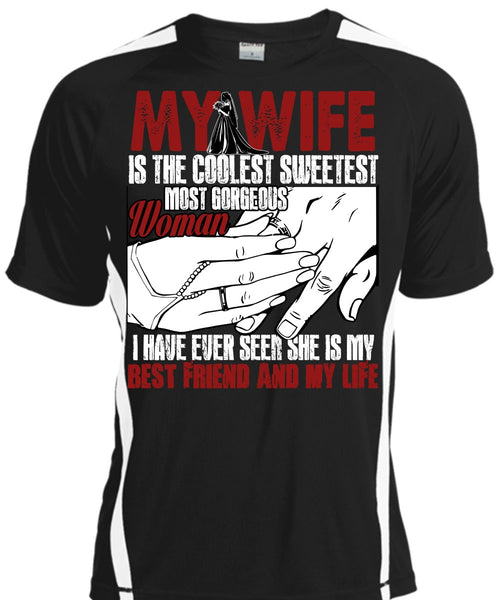 A black t-shirt with the shopify logo