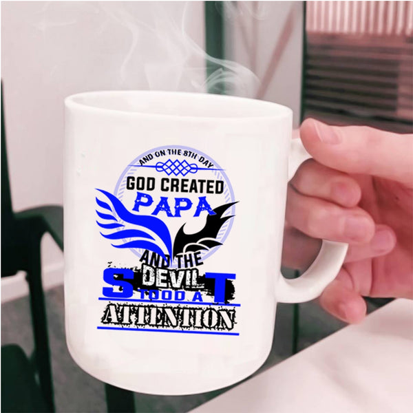 Best Dad Ever Coffee Mug, On The 8th Day God Created Papa Cup
