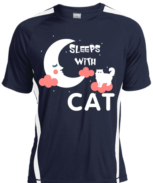 Sleeps With Cat T Shirt, My Pets T Shirt, I Love My Cat T Shirt