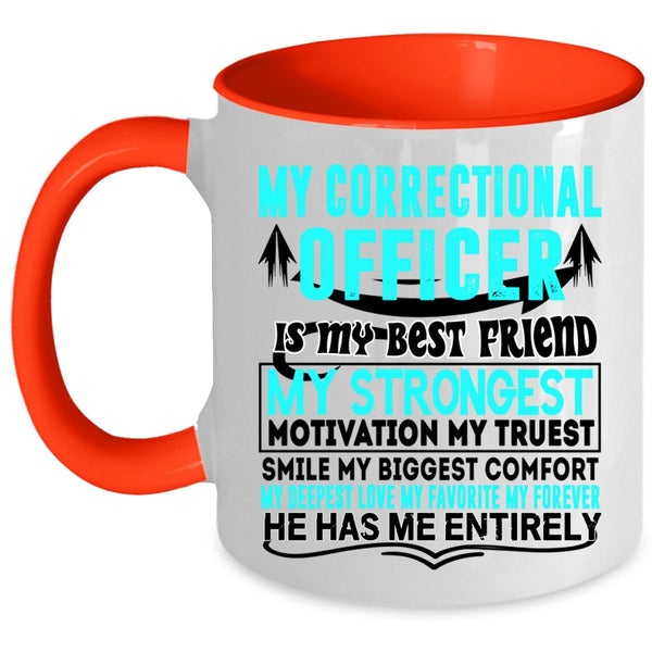 My Husband Coffee Mug, My Correctional Officer Accent Mug