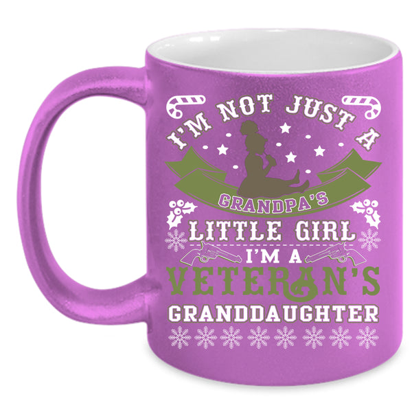 I'm A Veteran's Granddaughter Coffee Mug, Cute Veteran Coffee Cup