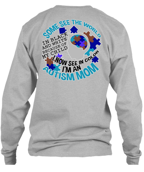 I'm An Autism Mom T Shirt, I Love Mom T Shirt