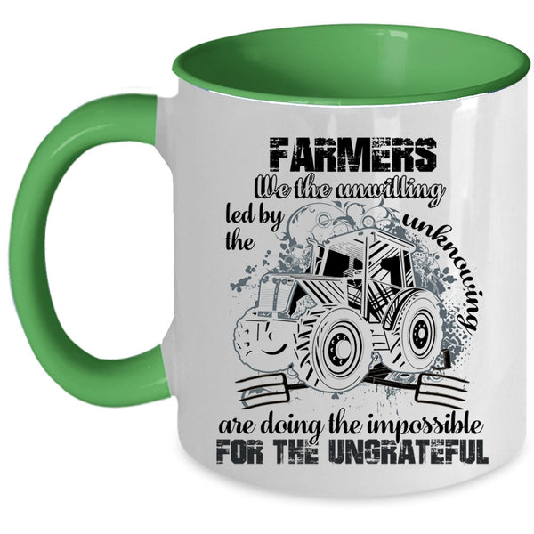 Cool Gift For Farmer Coffee Mug, Farmers Accent Mug