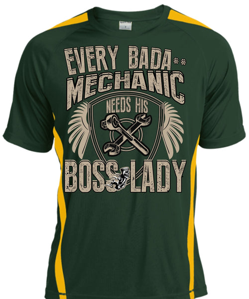 Mechanic Needs His Boss Lady T Shirt, Being A Mechanic T Shirt, Cool Shirt