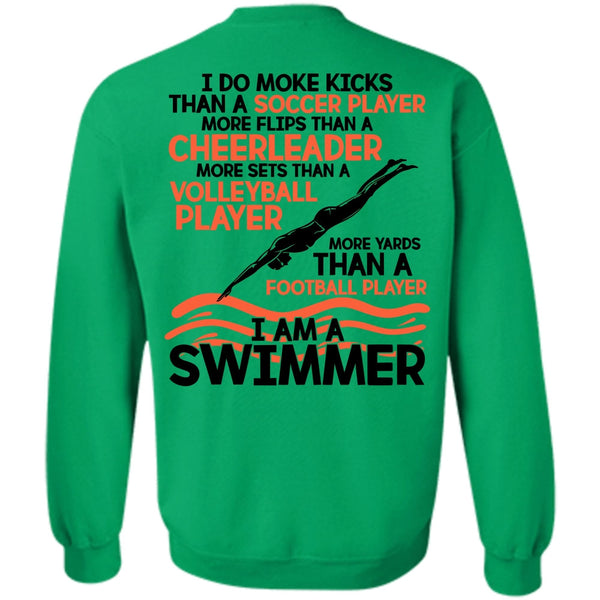 I Love Swimming T Shirt, I Am A Swimmer Sweatshirt