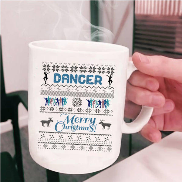 Merry Christmas Coffee Mug, Cute Dancer Cup