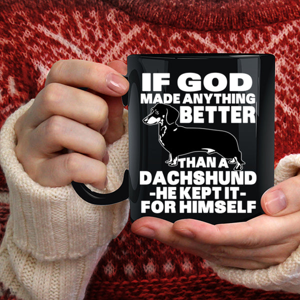 Cute Dachshund Coffee Mug, Gift For Dog Lovers Coffee Cup