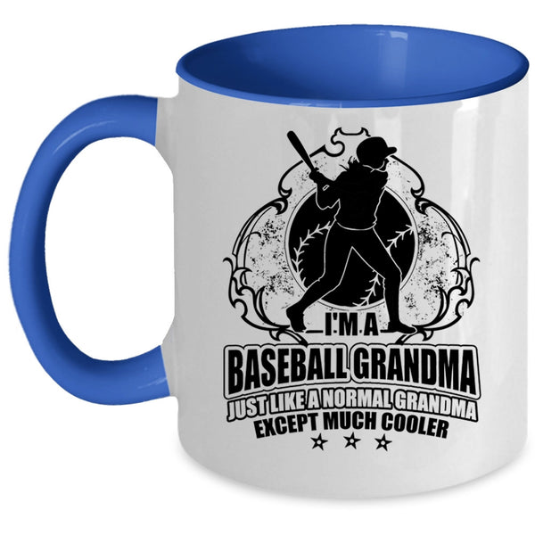 Cool Grandma Coffee Mug, I'm A Baseball Grandma Accent Mug