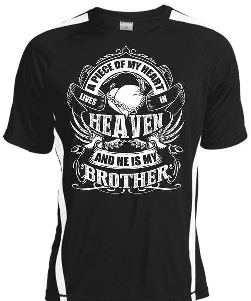 A black t-shirt with the shopify logo