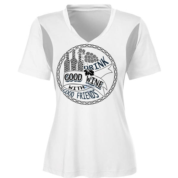 Good Drink Wine With Good Friends T Shirt, I Love Wine T Shirt, Awesome T-Shirts