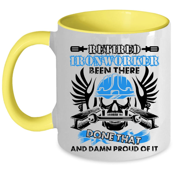 Gift For Retired Ironworkers Coffee Mug, Retired Ironworker Accent Mug