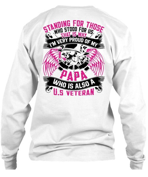 I'm Very Proud Of My Papa T Shirt, I Love Papa T Shirt