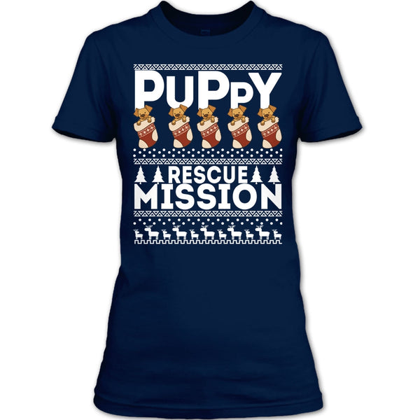 Puppy Rescue Mission T Shirt, Coolest Dog Lover T Shirt