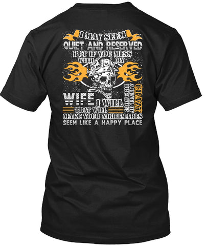 A black t-shirt with the shopify logo
