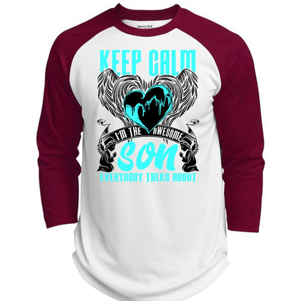 I'm The Awesome Son T Shirt, I Love Son T Shirt, Awesome T-Shirts  (Polyester Game Baseball Jersey)