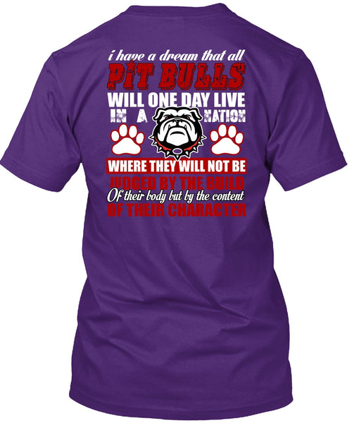 I Have A Dream That All Pit Bulls T Shirt, My Favorite T Shirt