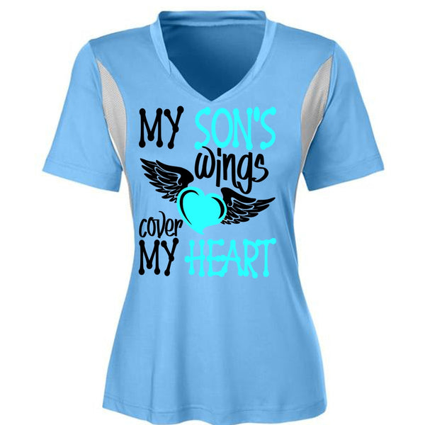 My Son's Wings Cover My Heart T Shirt, I Love Son T Shirt, Awesome T-Shirts