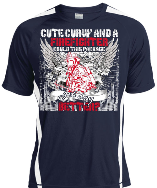 Cute Curvy And A Firefighter T Shirt, Being A Firefighter T Shirt, Cool Shirt