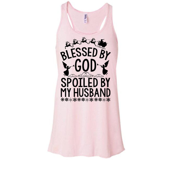 Blessed By God T Shirt, Merry Christmas Gift Tank Top