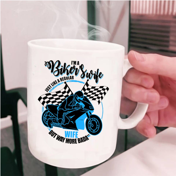 Cool Gift For Biker's Wife Coffee Mug, I'm A Biker's Wife Cup