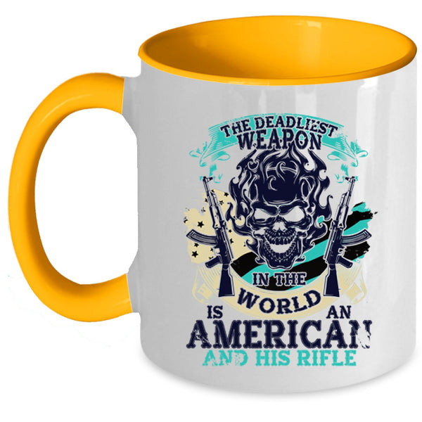 Cool American Flag Coffee Mug, Awesome American Accent Mug