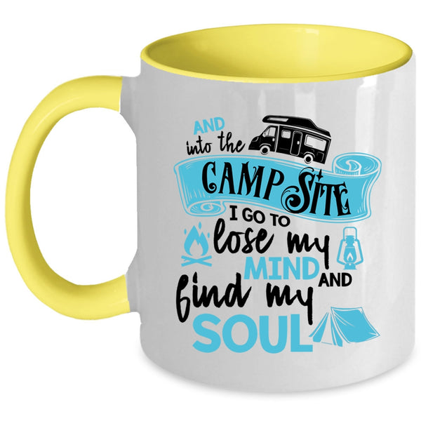 Lose My Mind And Find My Soul Coffee Mug, Into The Campsite Accent Mug