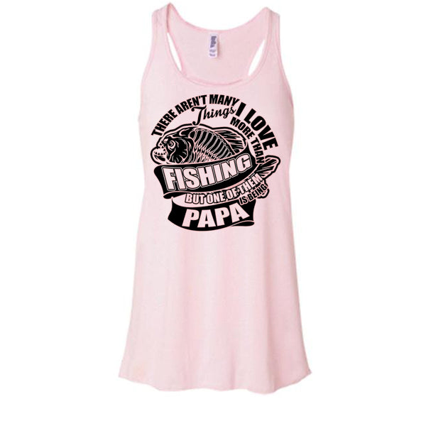 I Love More Than Fishing T Shirt, Fishing Dad Tank Top