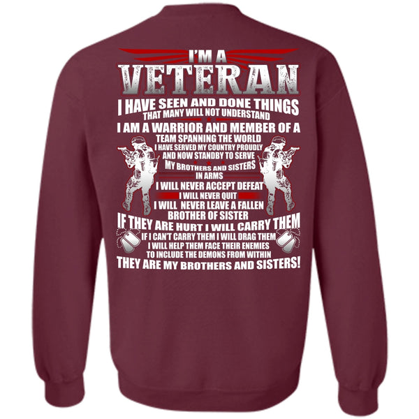 My Brothers And Sisters T Shirt, I Love Veteran Sweatshirt