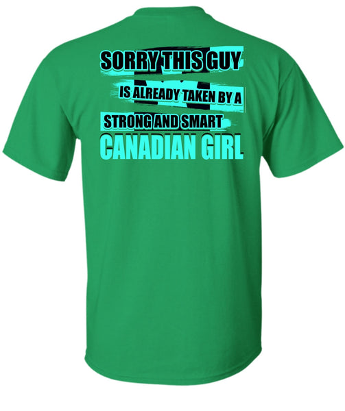 Strong And Smart Canadian Girl T Shirt, I Love Lady T Shirt