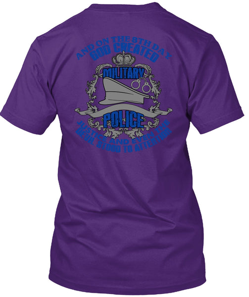God Created Military Police T Shirt, Being A Police T Shirt