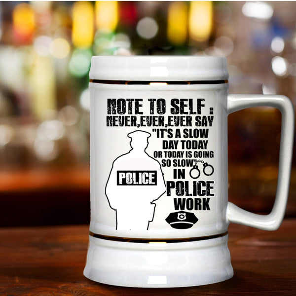 Cute Gift For Policeman Beer Stein 22oz, Awesome Police Officer Beer Mug