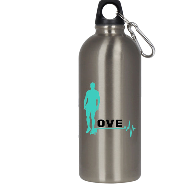 I Love Surfing 20 oz Stainless Steel Bottle,Best Gift For My Son Outdoor Sports Water Bottle