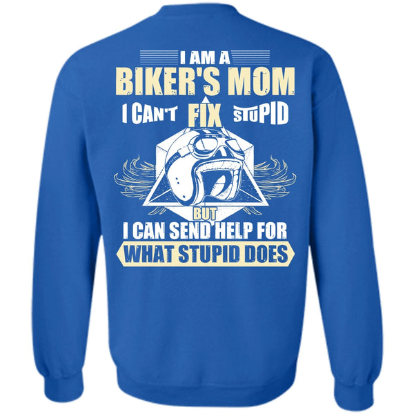 Fix Stupid T Shirt, I Love Biking Sweatshirt