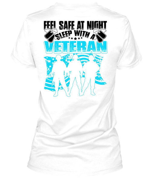 Sleep With A Veteran T Shirt, I Love Veteran T Shirt
