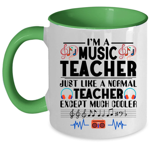 Awesome Teacher Coffee Mug, I'm A Music Teacher Accent Mug