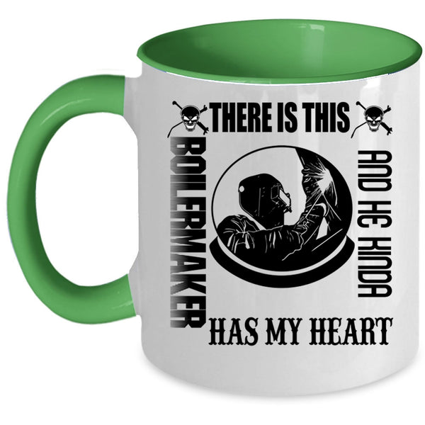 Cute Boilermaker Coffee Mug, This Boilermaker Kinda Has My Heart Accent Mug