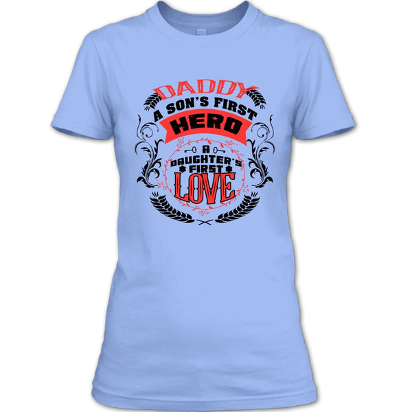 A black t-shirt with the shopify logo