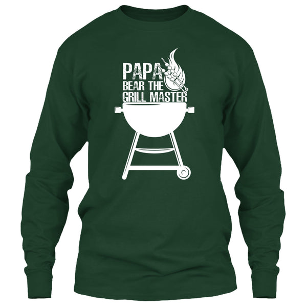 Papa Bear The Grill Master T Shirt, Cooking Papa T Shirt
