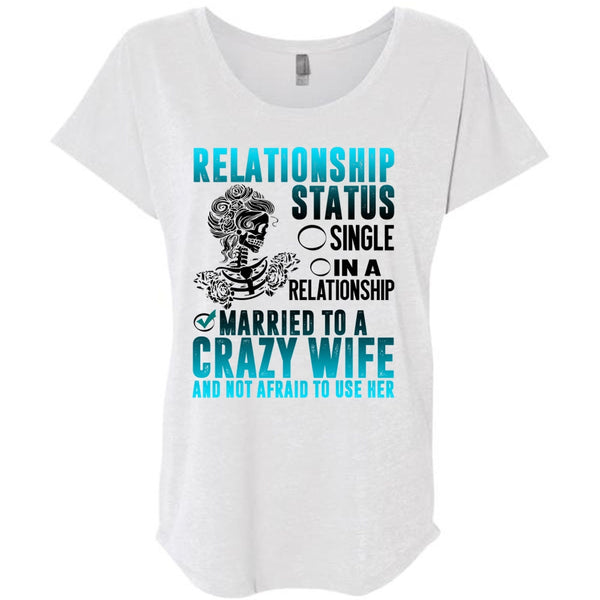 Married To A Crazy Wife T Shirt, I Love Husband T Shirt, Awesome T-Shirts