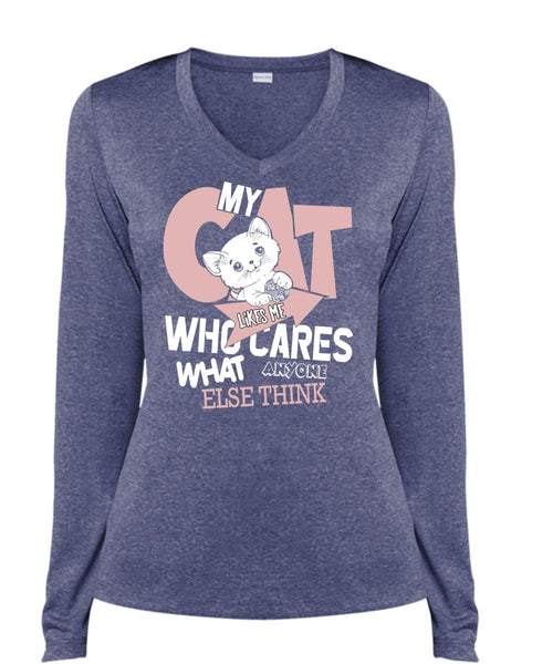 My Cat Likes Me Who Cares T Shirt, My Favorite T Shirt