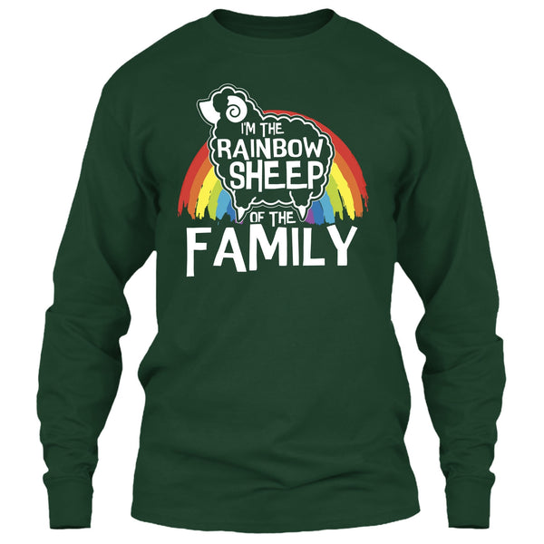 I'm The Rainbow Sheep Of Family T Shirt, Coolest Rainbow Sheep T Shirt