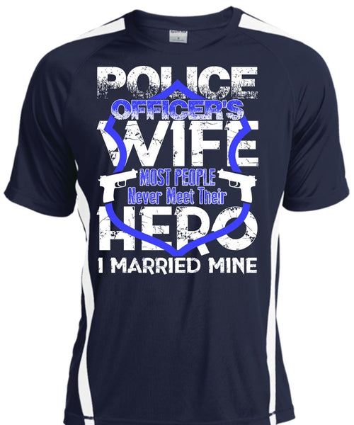 Police Officer's Wife T Shirt, I Married Mine T Shirt, Cool Shirt