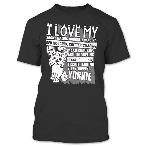 A black t-shirt with the shopify logo