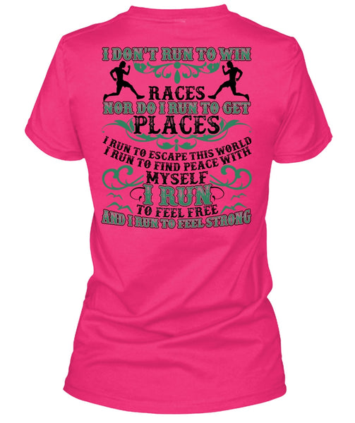 I Run To Feel Free T Shirt, I Love Running T Shirt