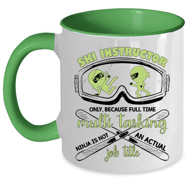Not An Actual Job Title Coffee Mug, Ski Instructor Accent Mug