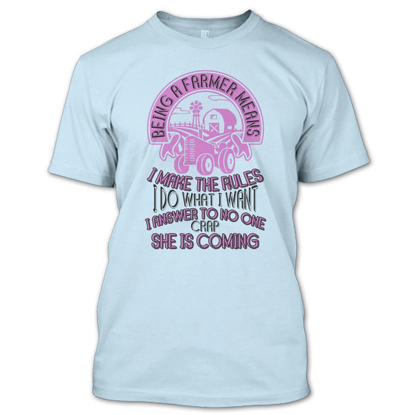 Being A Farmer T Shirt, Gift For Farmer T Shirt