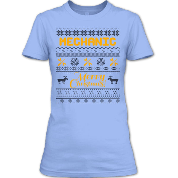 Mechanic Merry Christmas T Shirt, Gift For Merry Christmas T Shirt