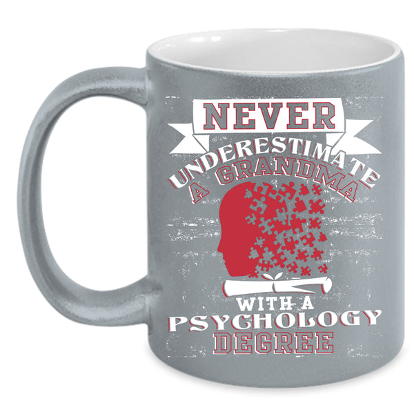 Grandma With A Psychology Degree Coffee Mug, Funny Grandma Coffee Cup