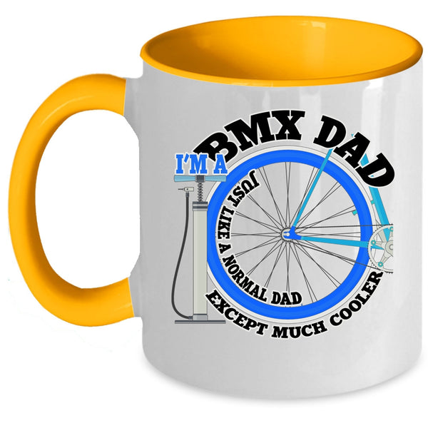 Funny Gift For BMX Dad Coffee Mug, I'm A BMX Dad Accent Mug
