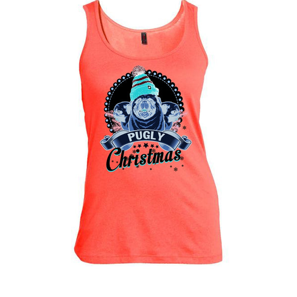 Pugly Christmas T Shirt, Coolest Merry Christmas T Shirt, Awesome t-shirts